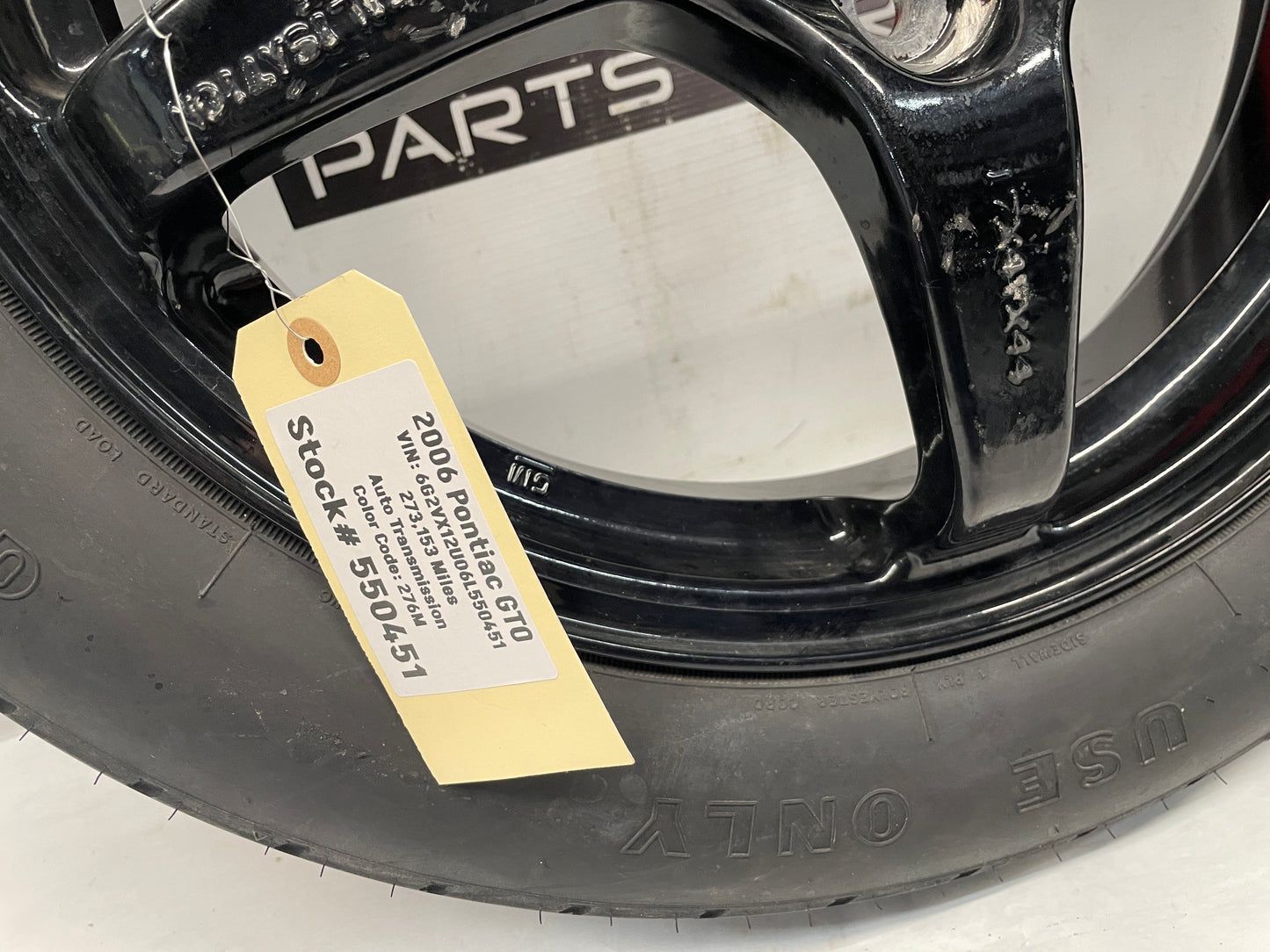 2006 Pontiac GTO Compact Spare Wheel & Tire OEM - Day's Parts Yard