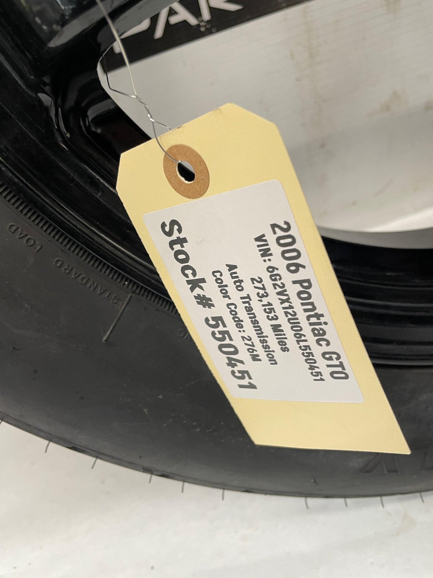 2006 Pontiac GTO Compact Spare Wheel & Tire OEM - Day's Parts Yard
