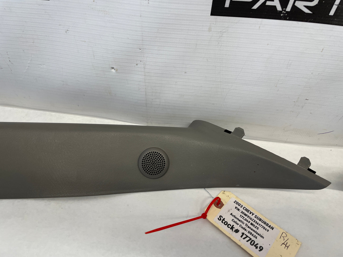 2003 Chevy Suburban RH & LH Interior A Pillar Windshield Trim Molding OEM - Day's Parts Yard