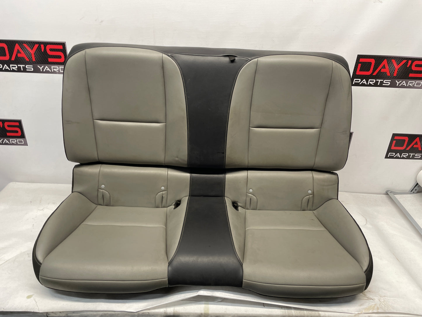 2012 Chevy Camaro SS Seats Fronts and Rears Black and Gray Grey Leather OEM - Day's Parts Yard