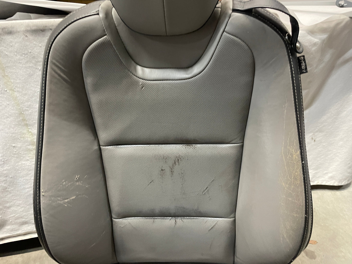 2012 Chevy Camaro SS Seats Fronts and Rears Black and Gray Grey Leather OEM - Day's Parts Yard