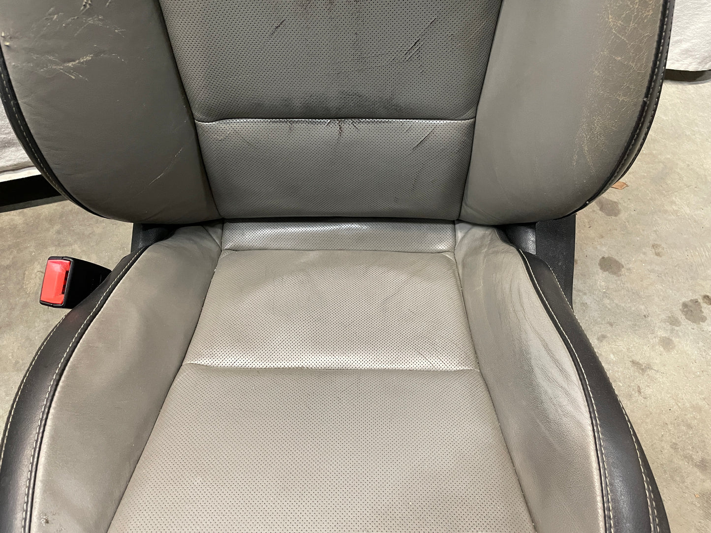 2012 Chevy Camaro SS Seats Fronts and Rears Black and Gray Grey Leather OEM - Day's Parts Yard