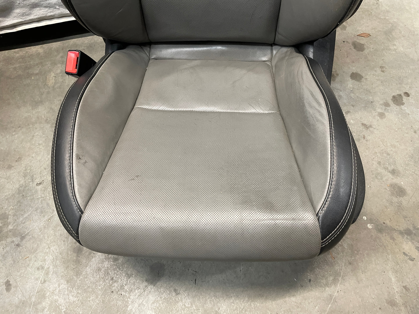2012 Chevy Camaro SS Seats Fronts and Rears Black and Gray Grey Leather OEM - Day's Parts Yard