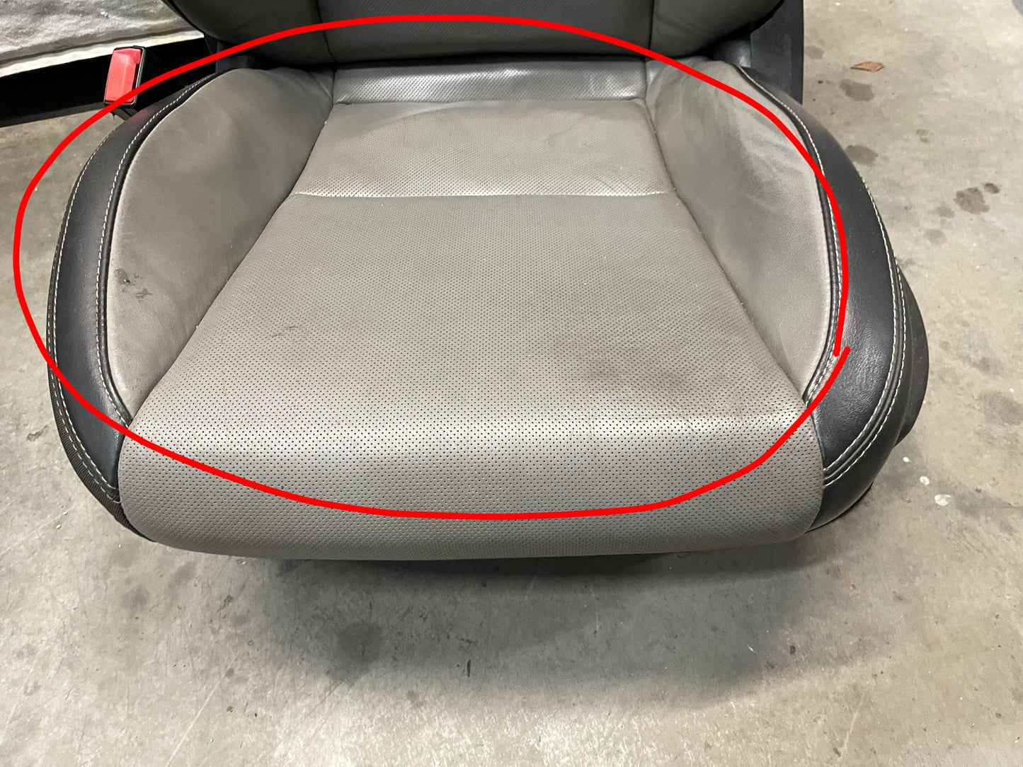 2012 Chevy Camaro SS Seats Fronts and Rears Black and Gray Grey Leather OEM - Day's Parts Yard