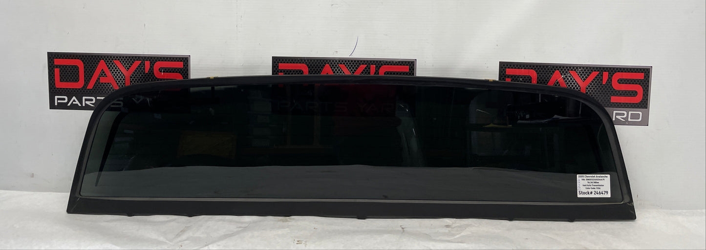 2005 Chevy Avalanche Rear Back Window Glass Heated OEM - Day's Parts Yard