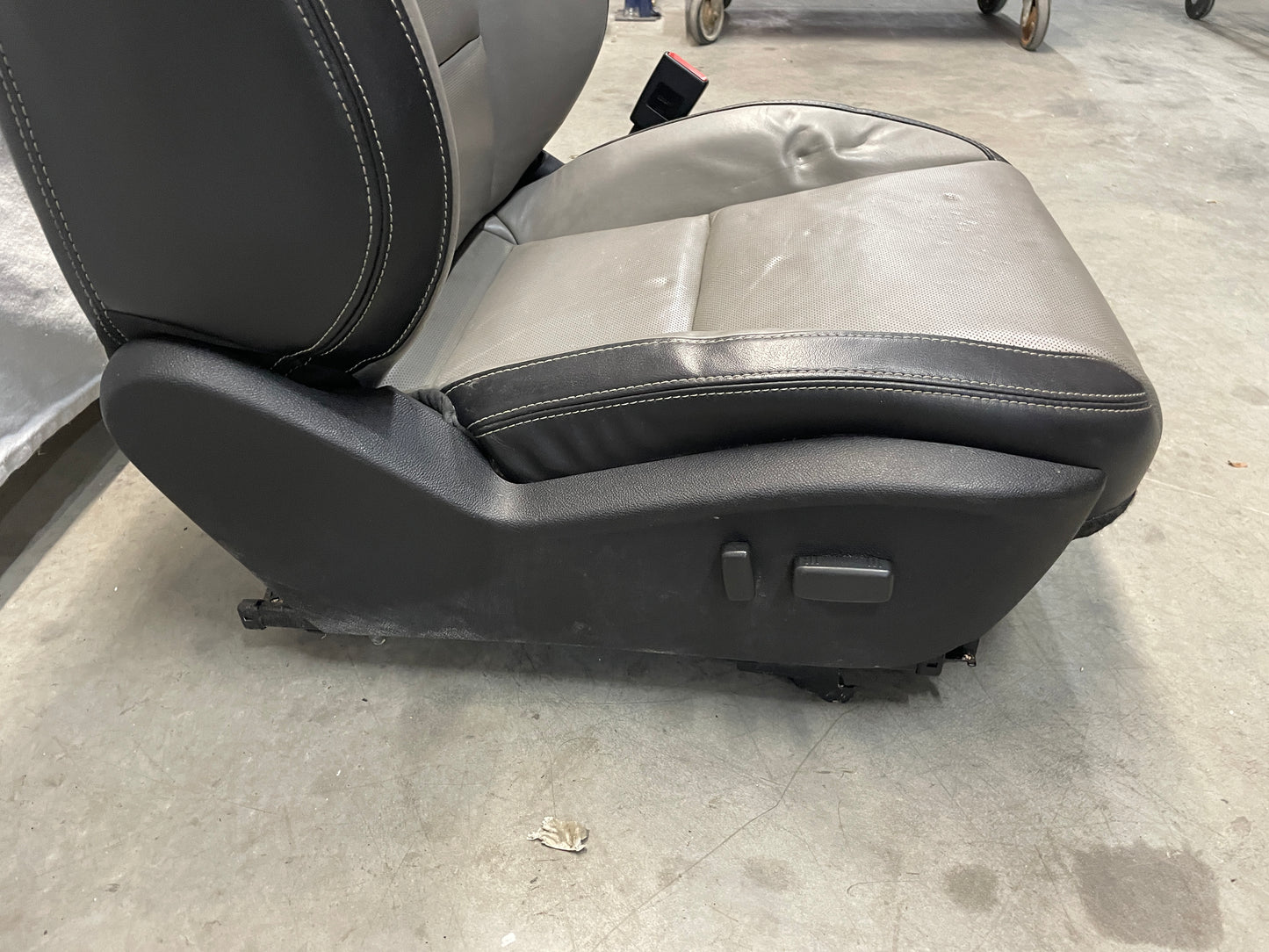 2012 Chevy Camaro SS Seats Fronts and Rears Black and Gray Grey Leather OEM - Day's Parts Yard