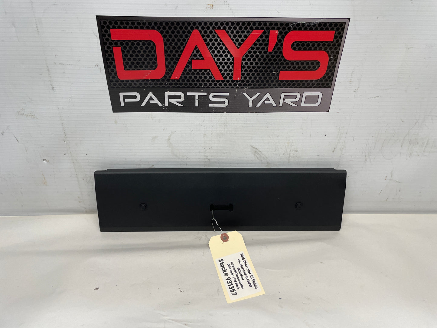 2014 Chevy SS Sedan Rear Center Seat Access Cover Trim OEM - Day's Parts Yard
