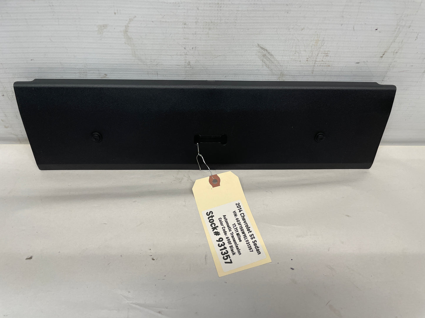 2014 Chevy SS Sedan Rear Center Seat Access Cover Trim OEM - Day's Parts Yard