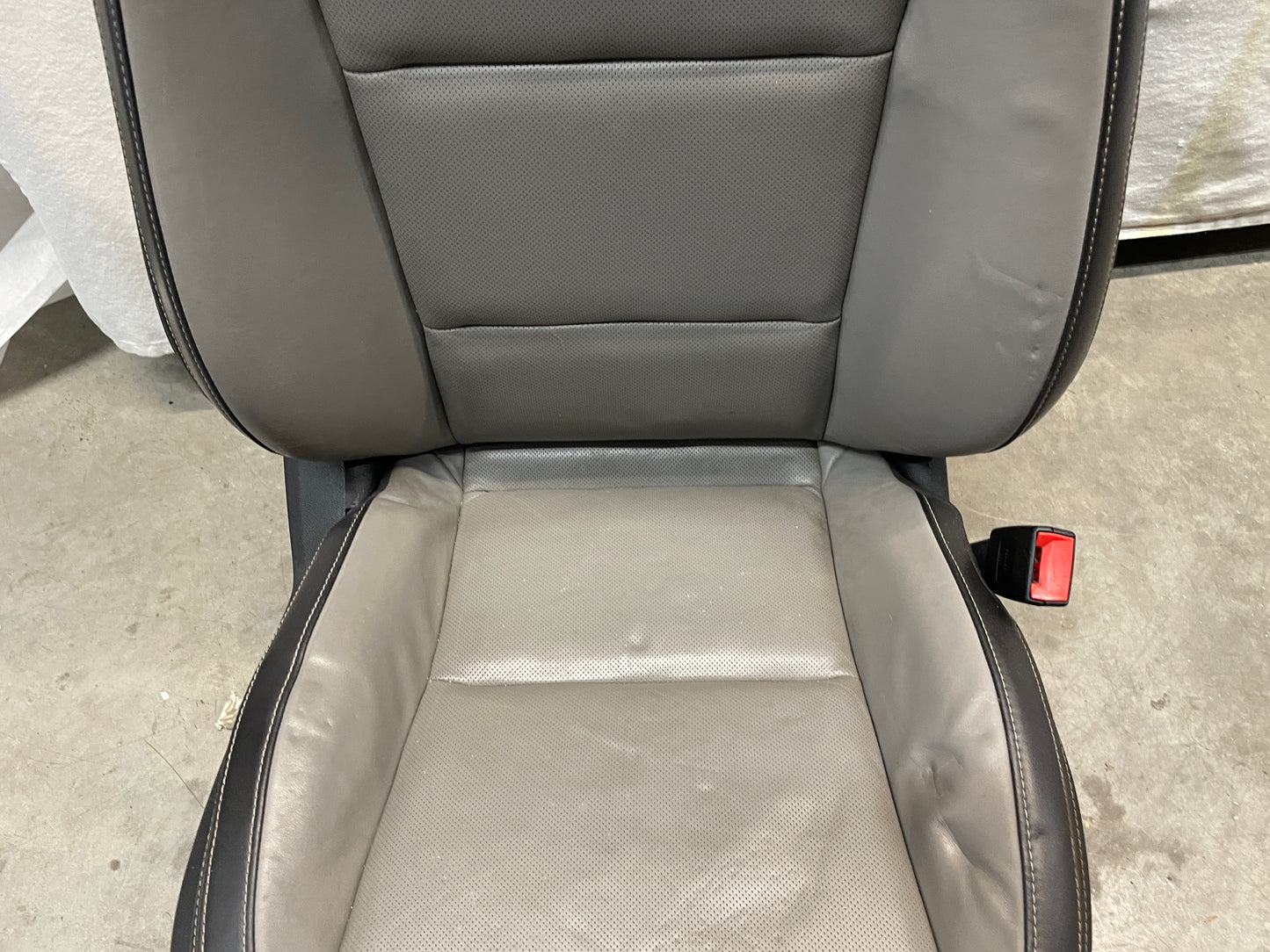 2012 Chevy Camaro SS Seats Fronts and Rears Black and Gray Grey Leather OEM - Day's Parts Yard
