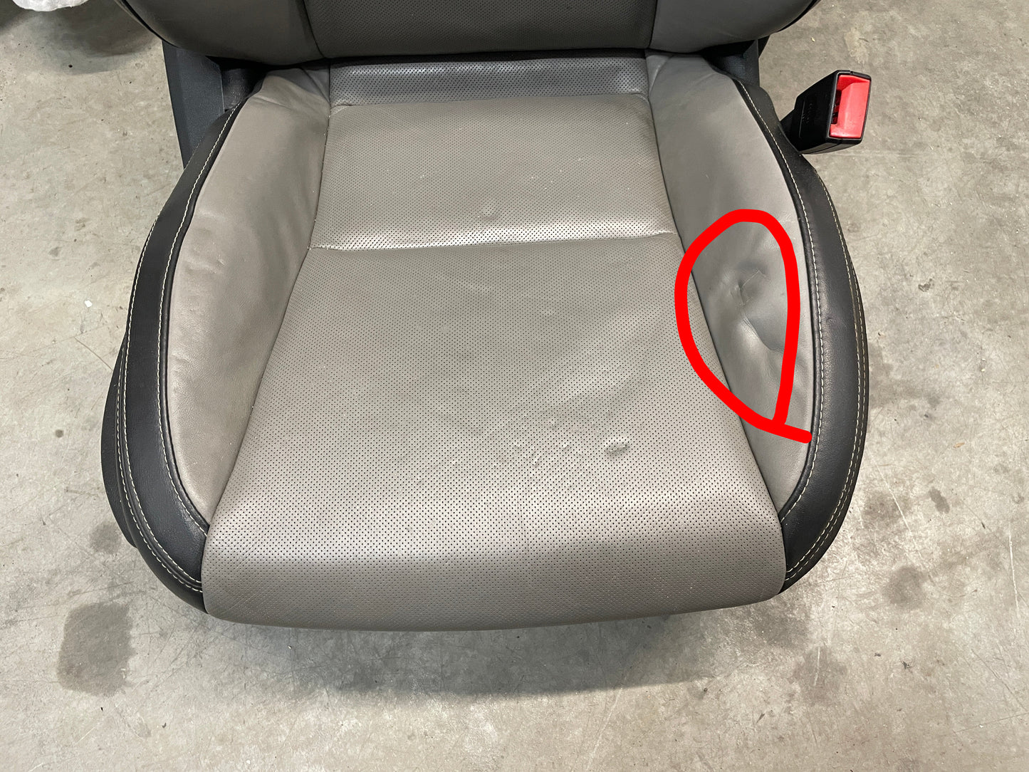 2012 Chevy Camaro SS Seats Fronts and Rears Black and Gray Grey Leather OEM - Day's Parts Yard