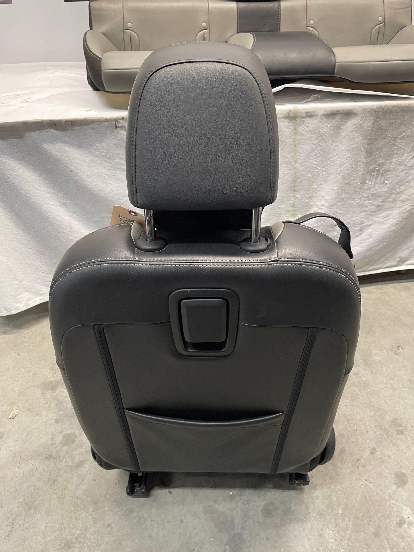 2012 Chevy Camaro SS Seats Fronts and Rears Black and Gray Grey Leather OEM - Day's Parts Yard