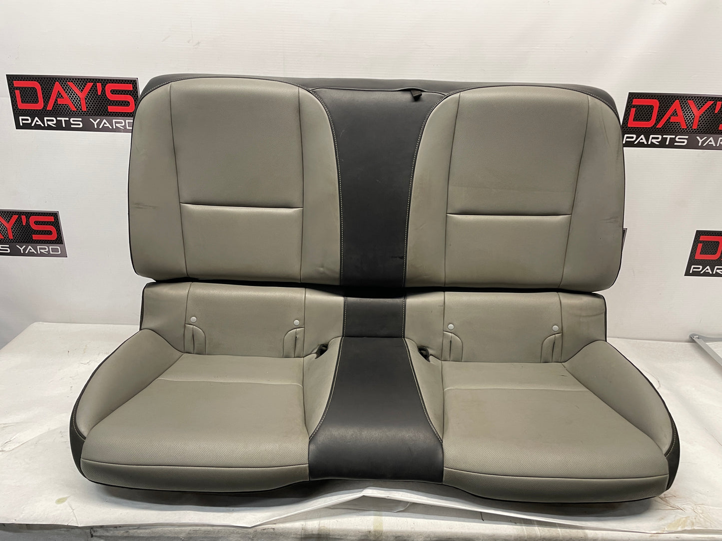 2012 Chevy Camaro SS Seats Fronts and Rears Black and Gray Grey Leather OEM - Day's Parts Yard