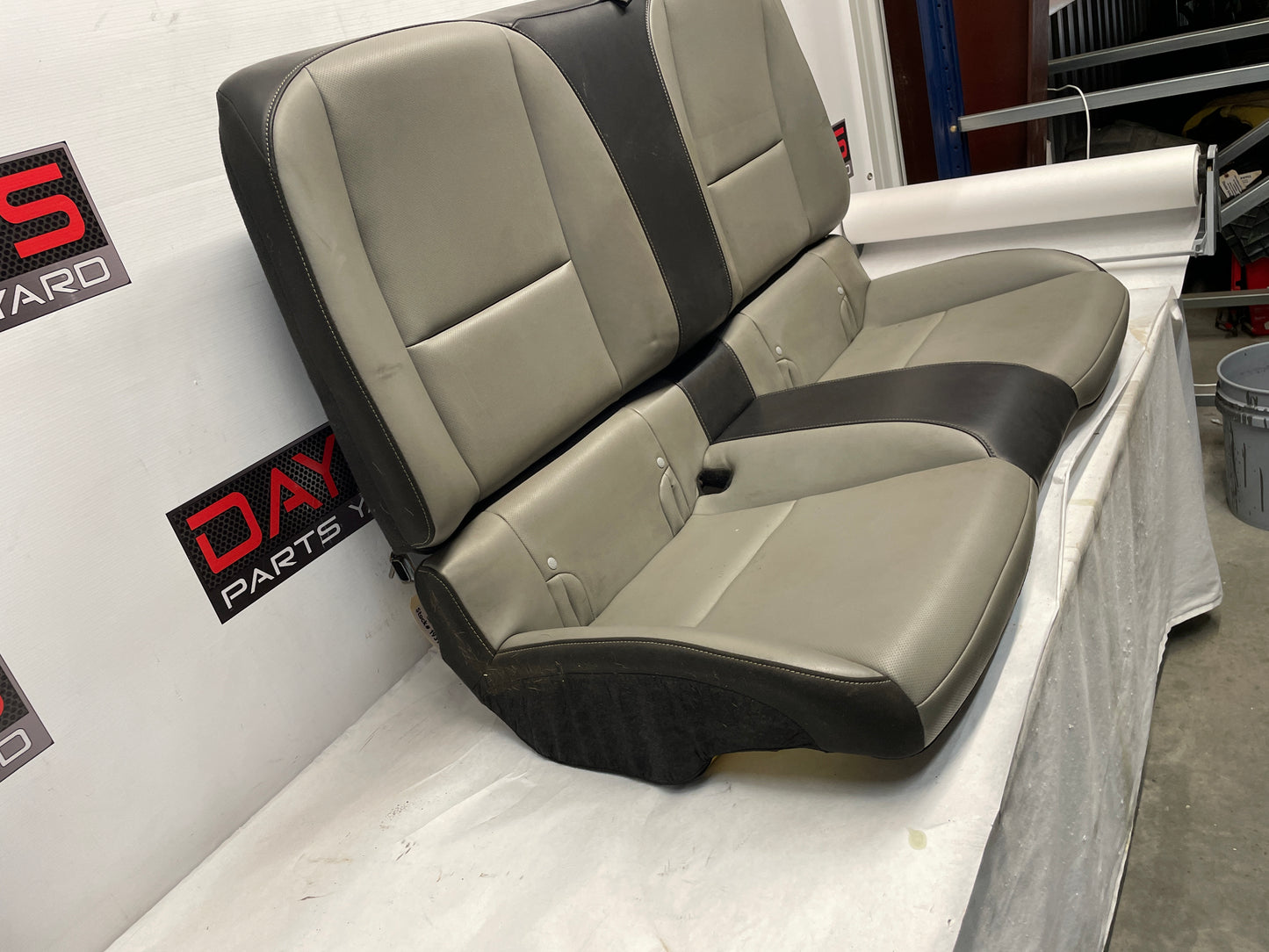 2012 Chevy Camaro SS Seats Fronts and Rears Black and Gray Grey Leather OEM - Day's Parts Yard