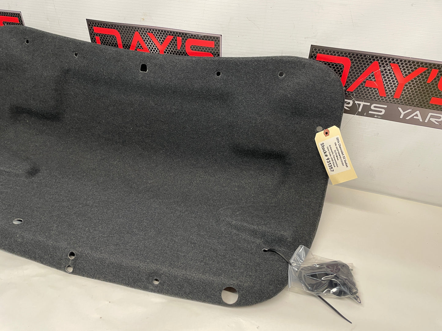 2014 Chevy SS Sedan Trunk Deck Lid Liner Carpet Felt OEM - Day's Parts Yard