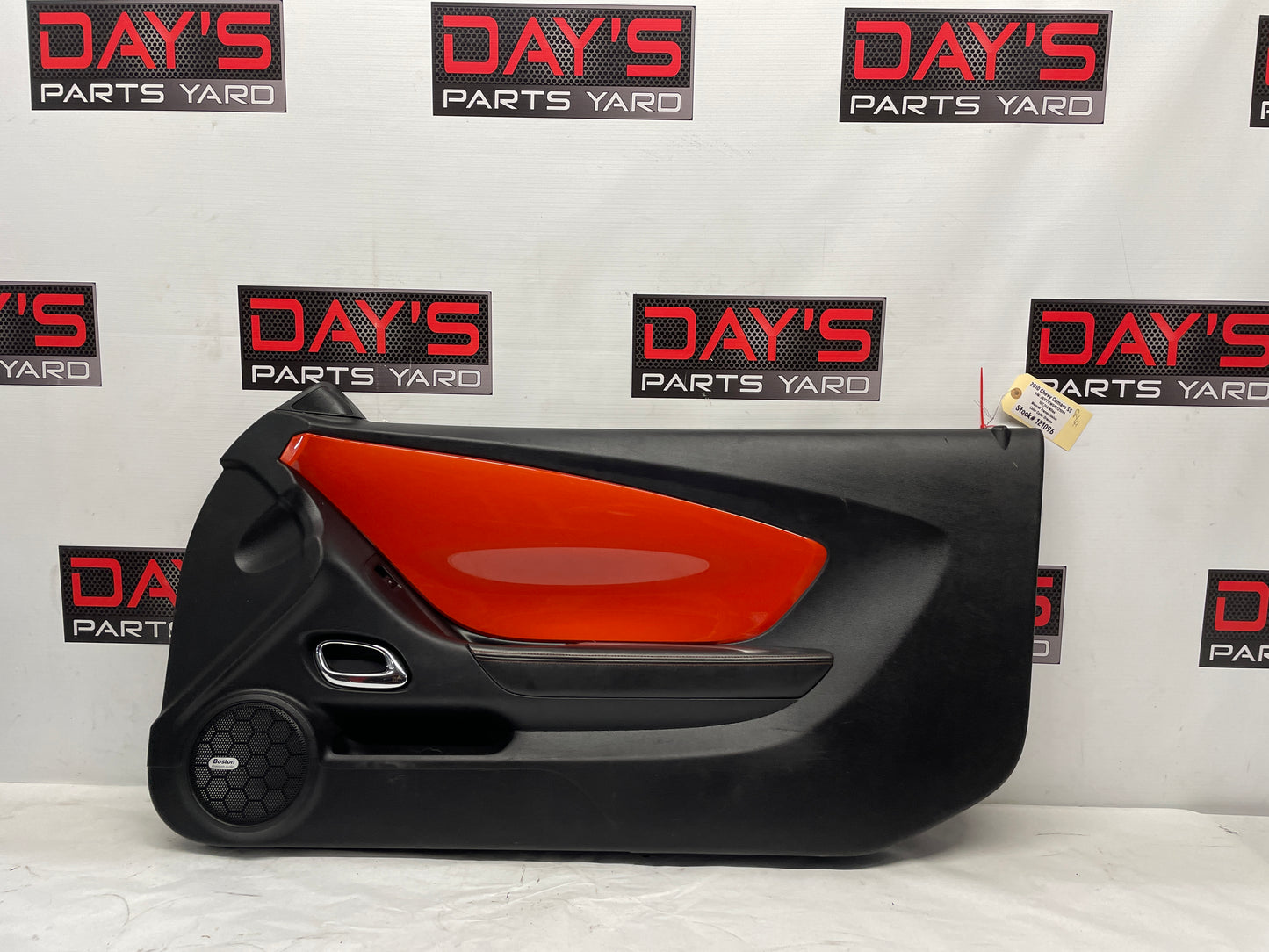 2010 Chevy Camaro SS RH Passenger Front Interior Door Panel Orange OEM - Day's Parts Yard