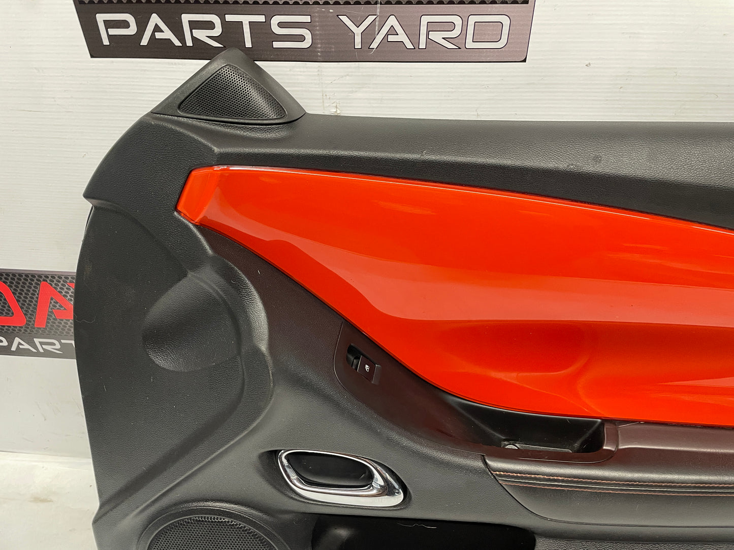 2010 Chevy Camaro SS RH Passenger Front Interior Door Panel Orange OEM - Day's Parts Yard