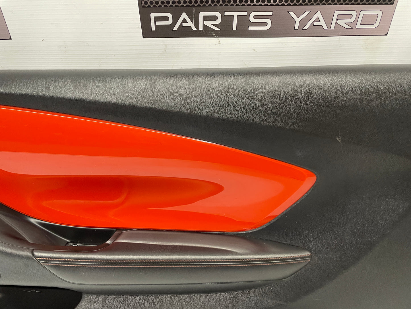 2010 Chevy Camaro SS RH Passenger Front Interior Door Panel Orange OEM - Day's Parts Yard
