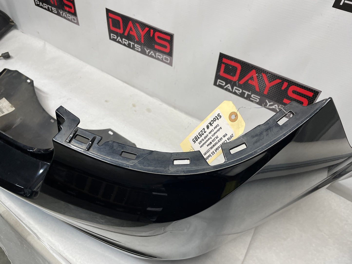 2016 Chevy SS Sedan Complete Rear Bumper Cover Black OEM - Day's Parts Yard
