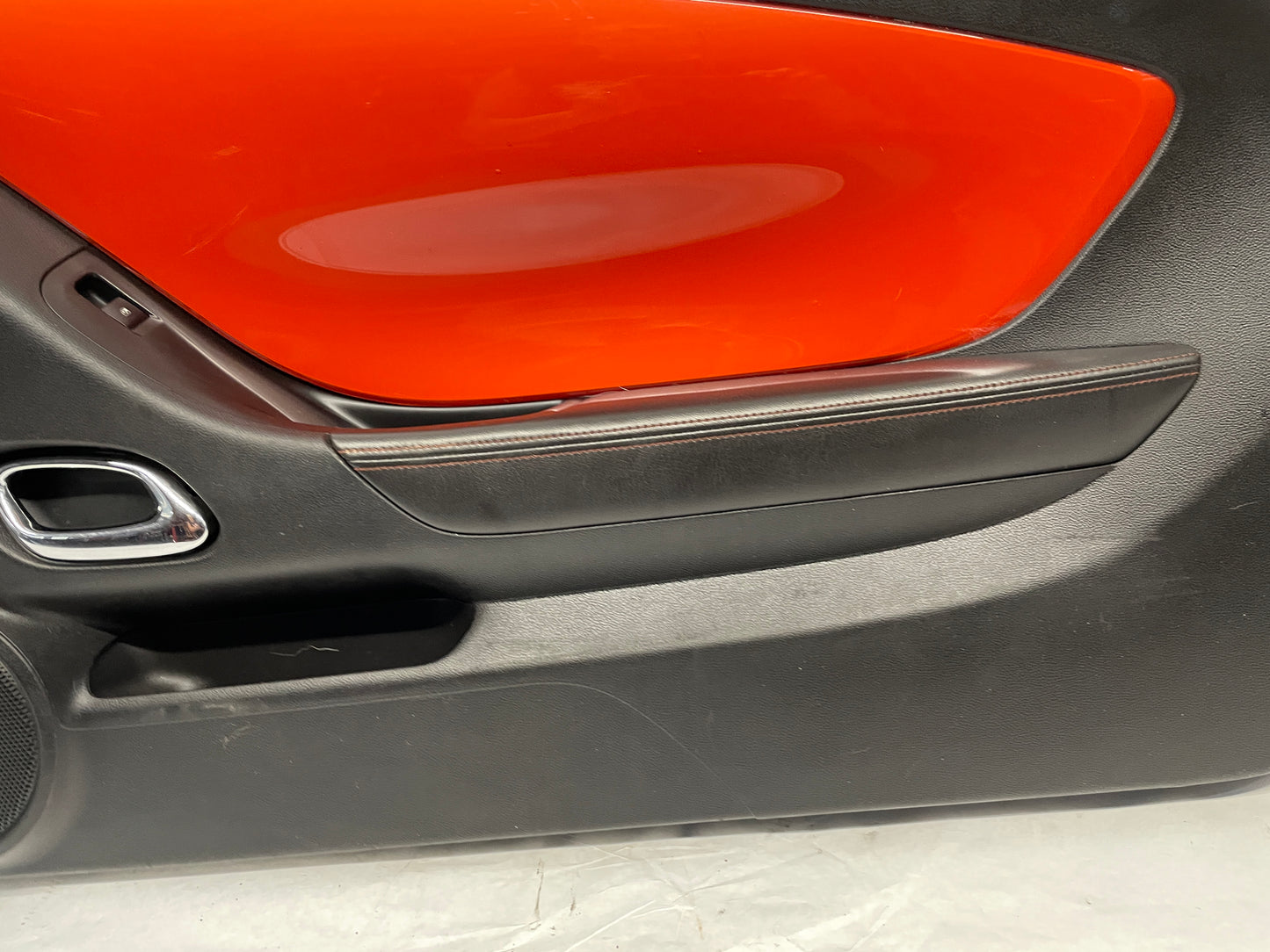 2010 Chevy Camaro SS RH Passenger Front Interior Door Panel Orange OEM - Day's Parts Yard