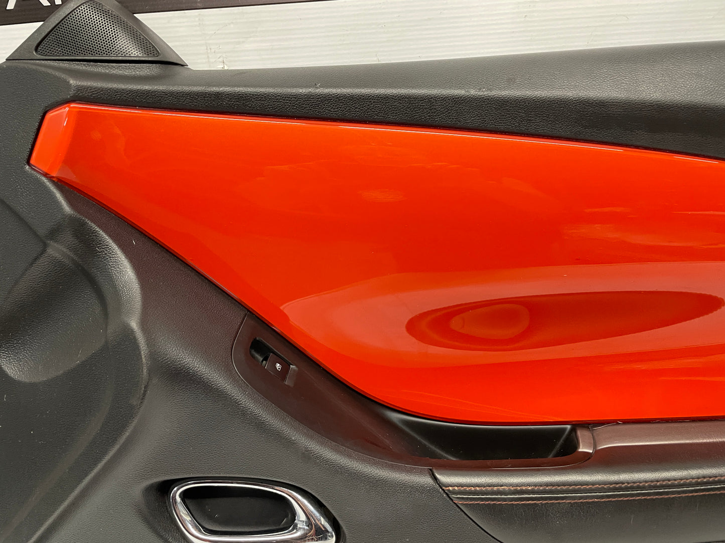 2010 Chevy Camaro SS RH Passenger Front Interior Door Panel Orange OEM - Day's Parts Yard