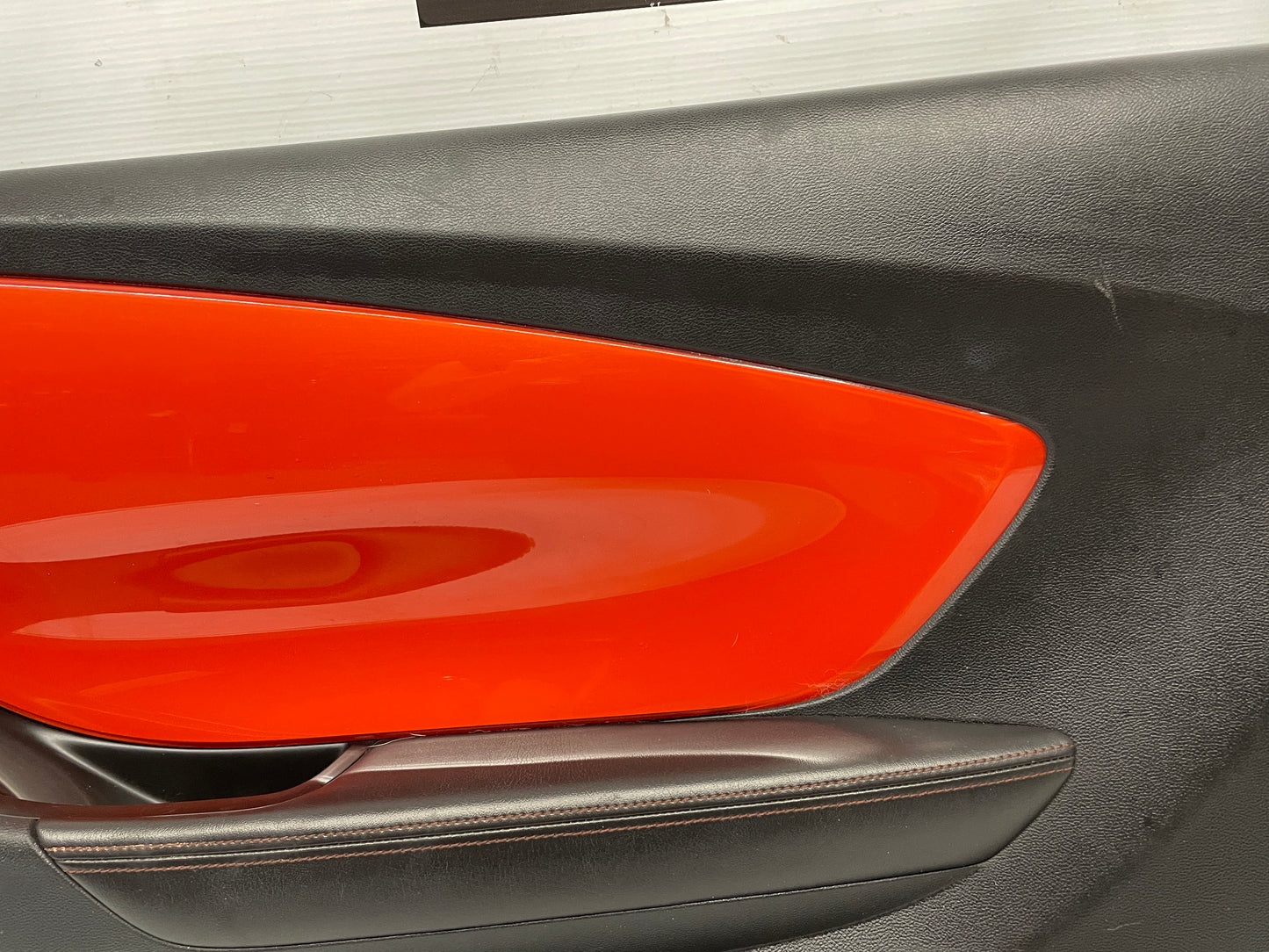 2010 Chevy Camaro SS RH Passenger Front Interior Door Panel Orange OEM - Day's Parts Yard