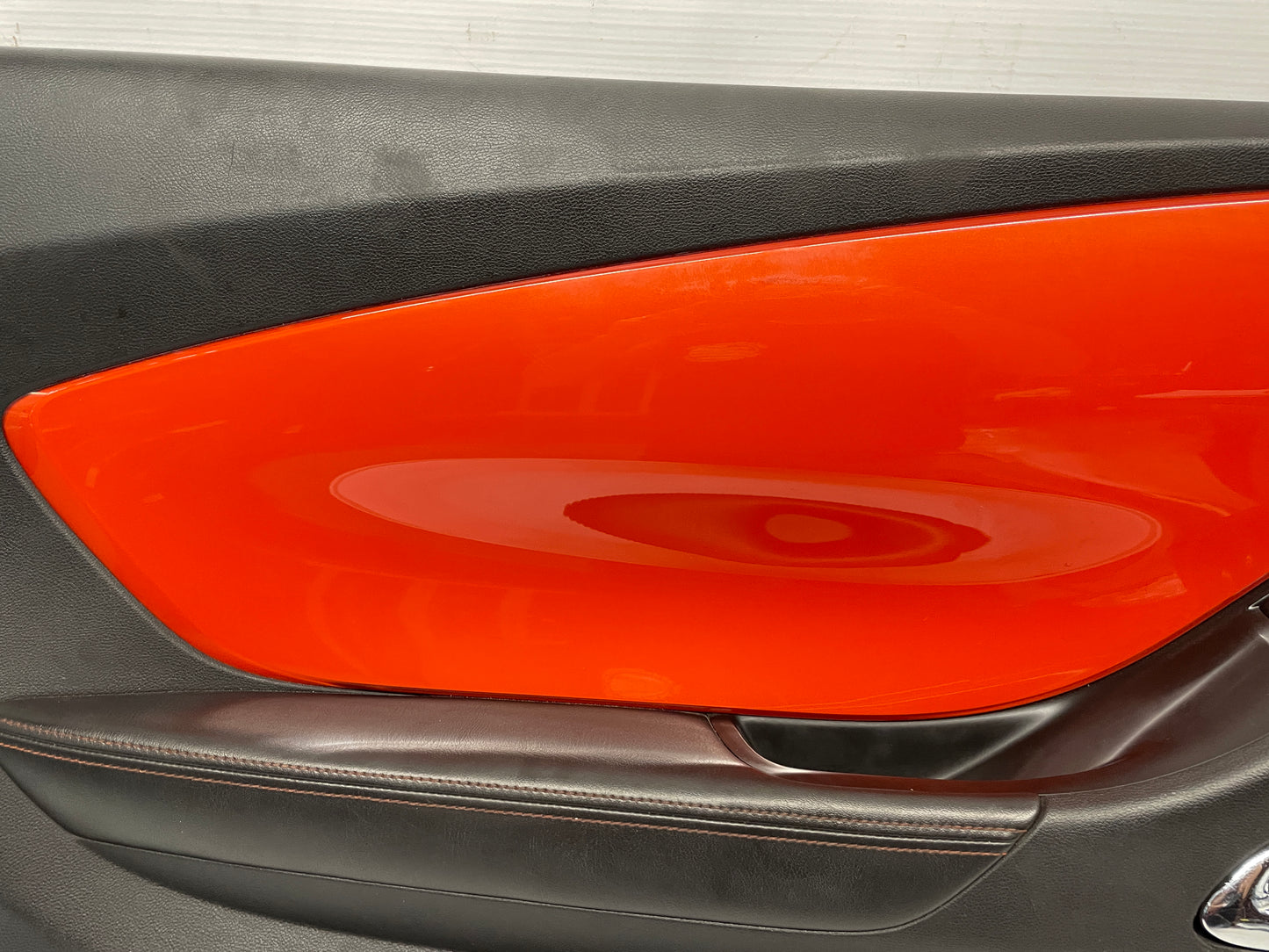 2010 Chevy Camaro SS LH Driver Front Interior Door Panel Orange OEM - Day's Parts Yard