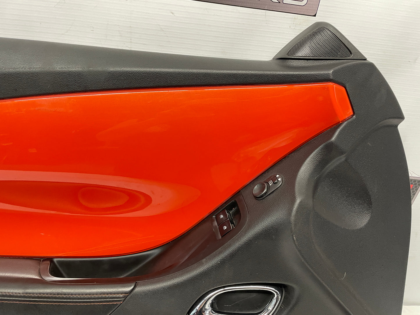 2010 Chevy Camaro SS LH Driver Front Interior Door Panel Orange OEM - Day's Parts Yard
