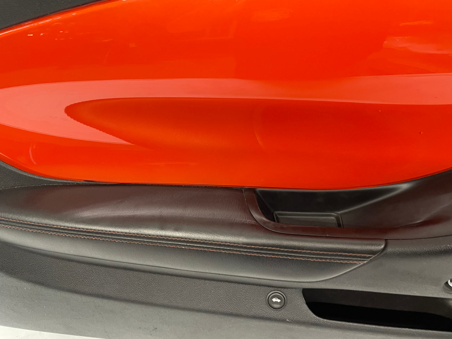 2010 Chevy Camaro SS LH Driver Front Interior Door Panel Orange OEM - Day's Parts Yard