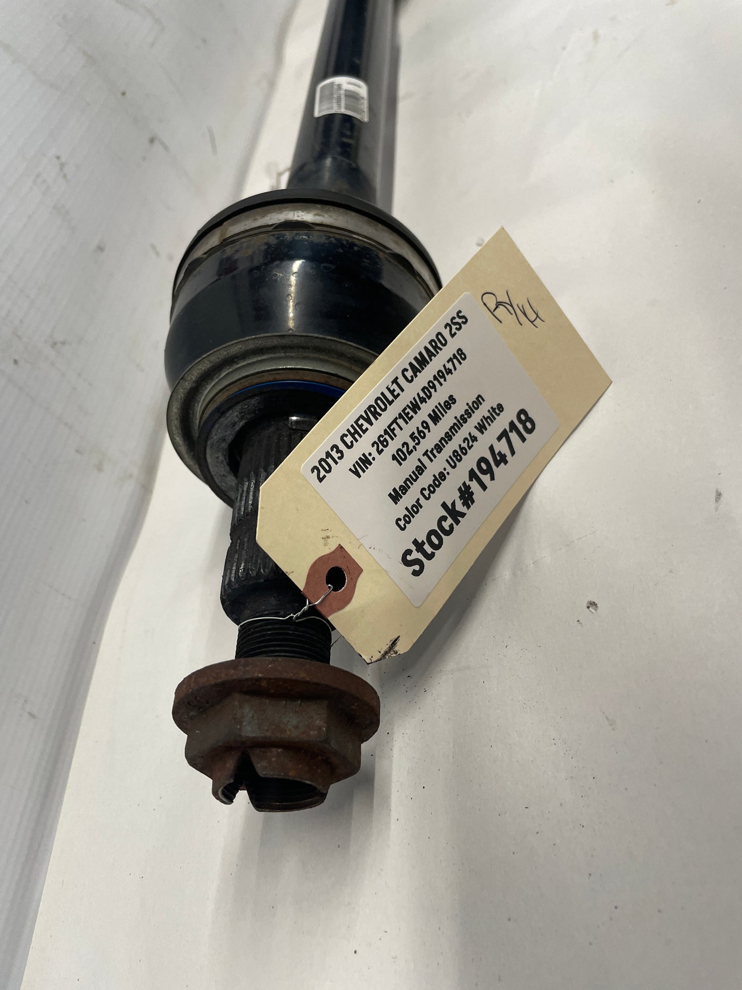 2013 Chevy Camaro 2SS RH Passenger CV Axle Half Shaft OEM - Day's Parts Yard