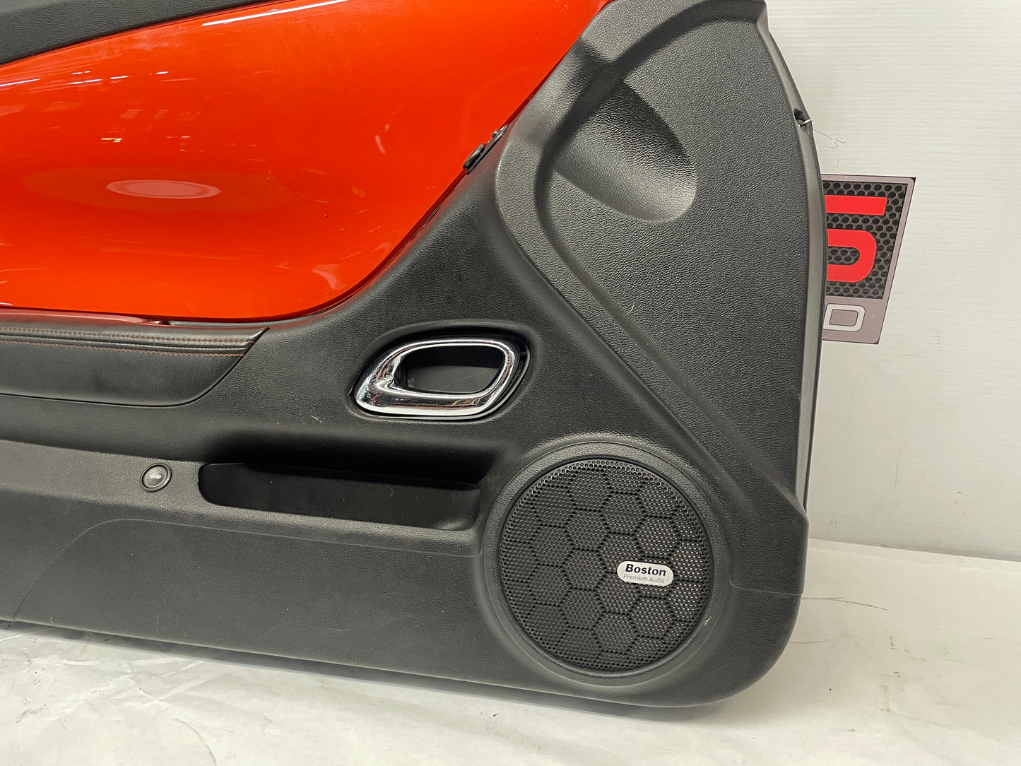 2010 Chevy Camaro SS LH Driver Front Interior Door Panel Orange OEM - Day's Parts Yard