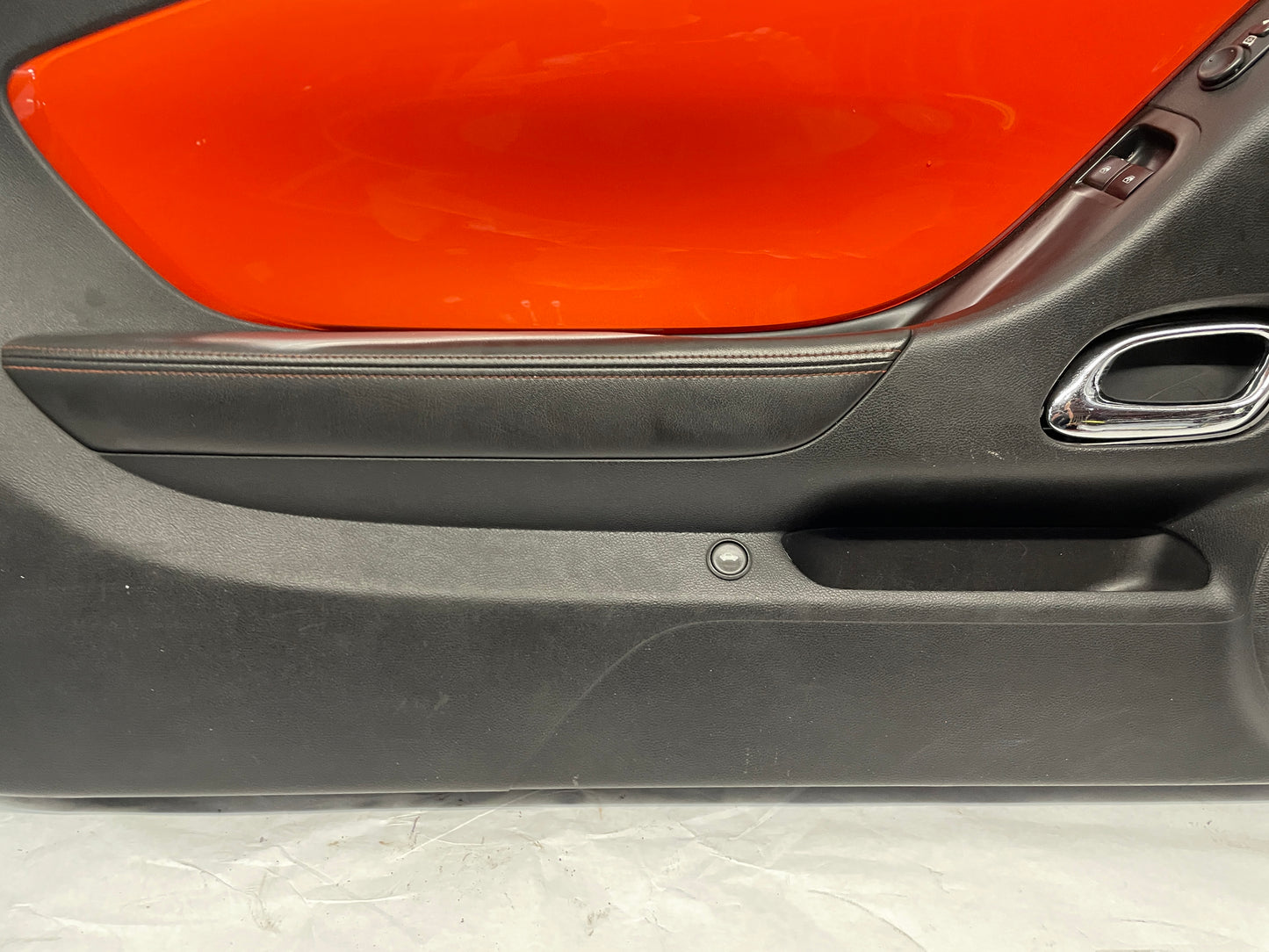 2010 Chevy Camaro SS LH Driver Front Interior Door Panel Orange OEM - Day's Parts Yard