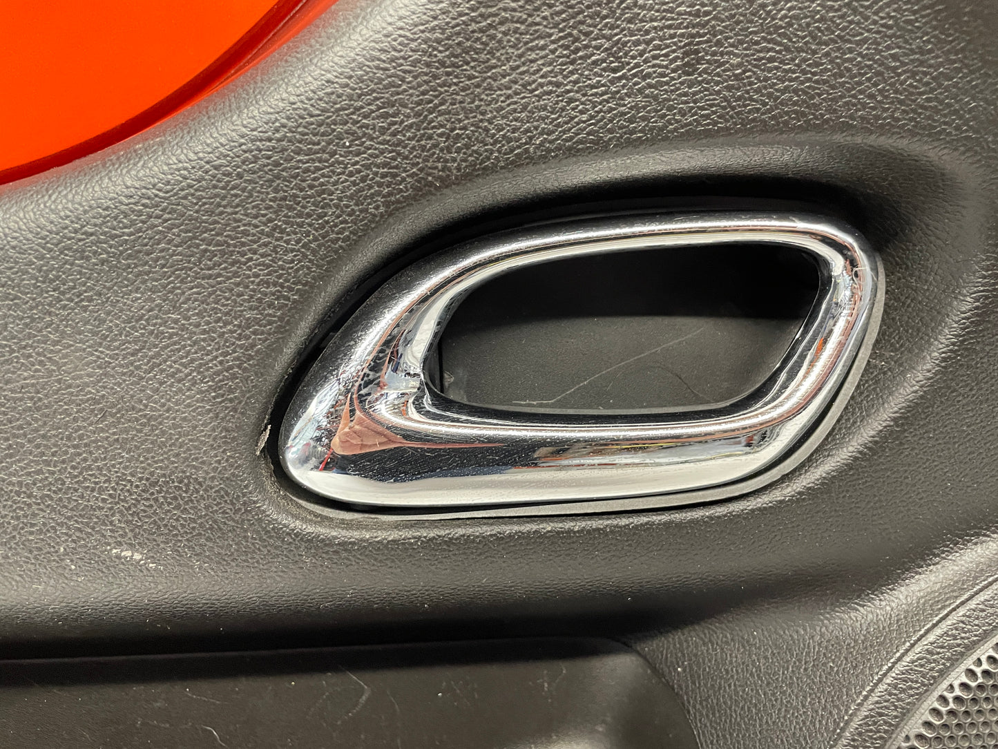 2010 Chevy Camaro SS LH Driver Front Interior Door Panel Orange OEM - Day's Parts Yard