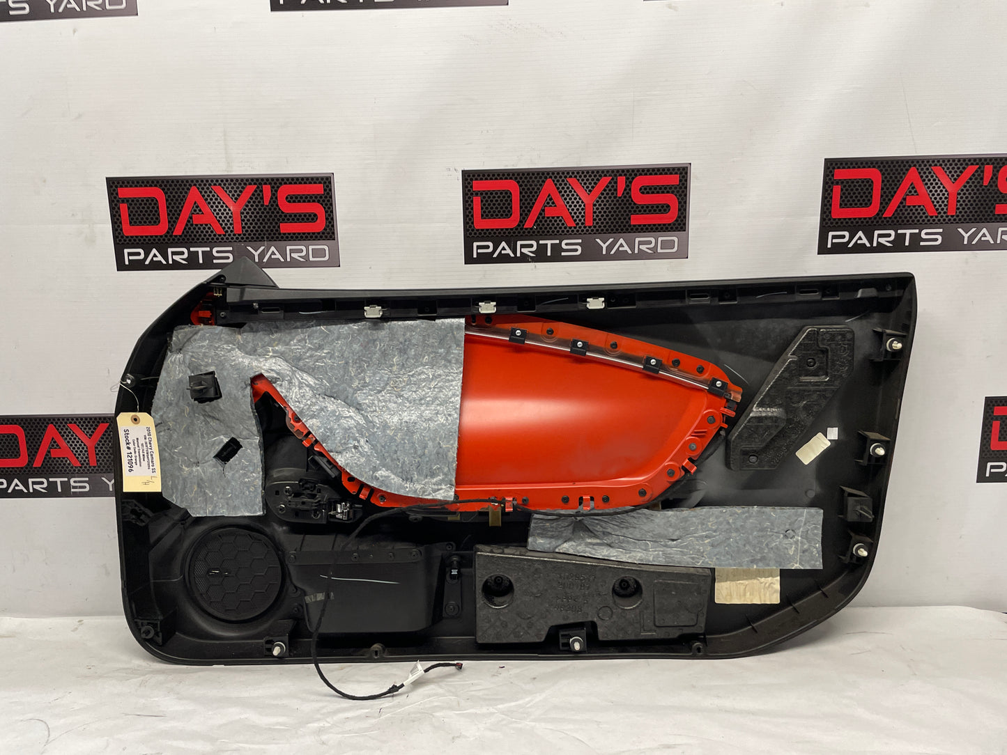 2010 Chevy Camaro SS LH Driver Front Interior Door Panel Orange OEM - Day's Parts Yard
