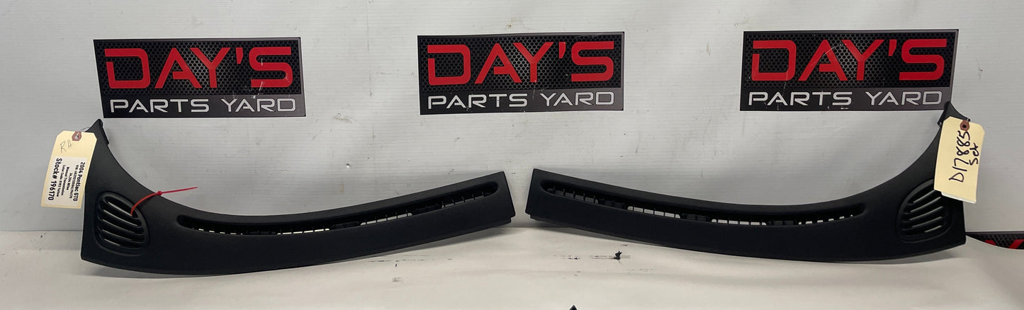 2004 Pontiac GTO RH & LH Dash Cowl Defrost Panels Vent Trim OEM - Day's Parts Yard