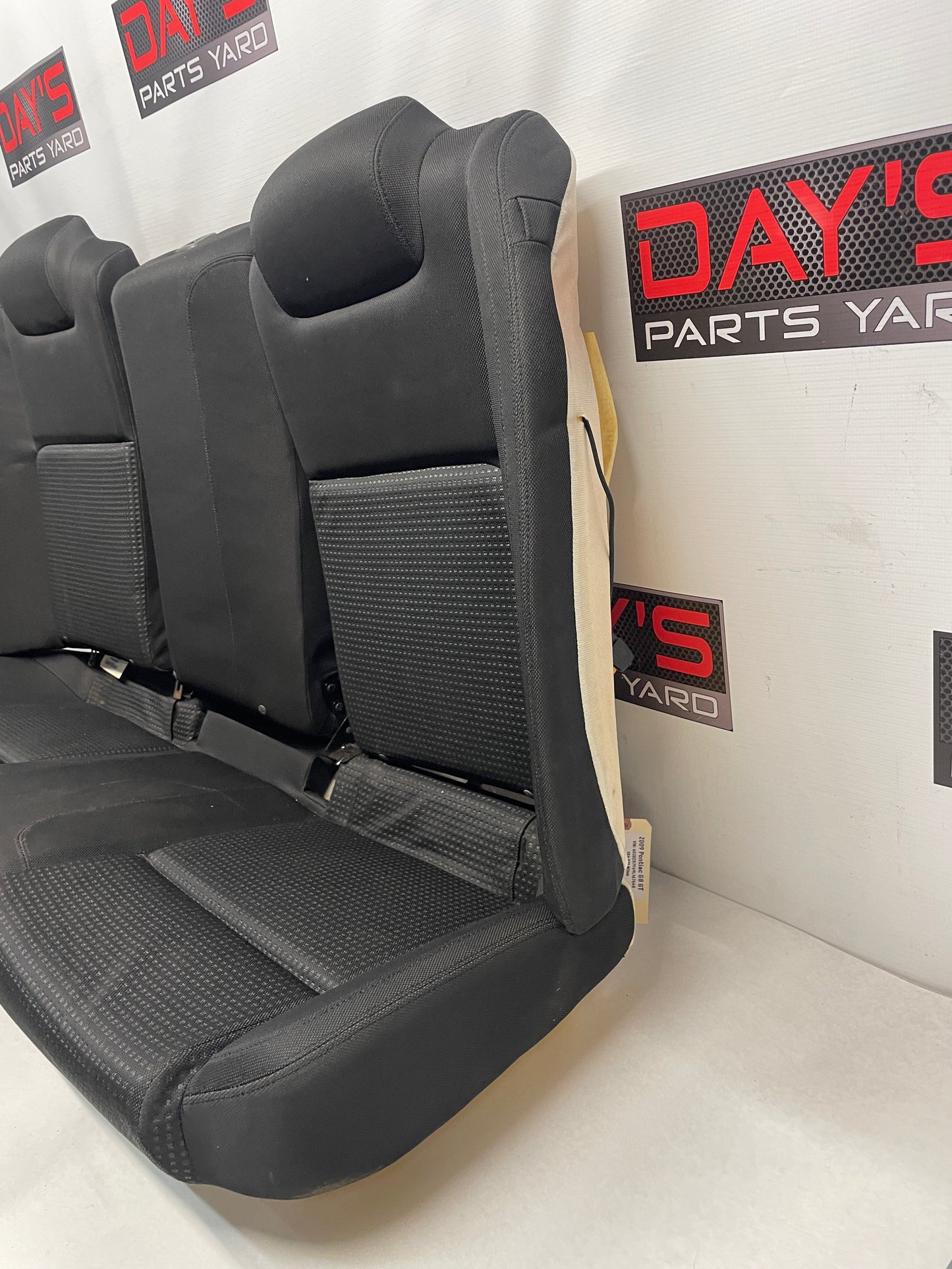 2009 Pontiac G8 GT Seats Fronts and Rears Black Cloth OEM - Day's Parts Yard