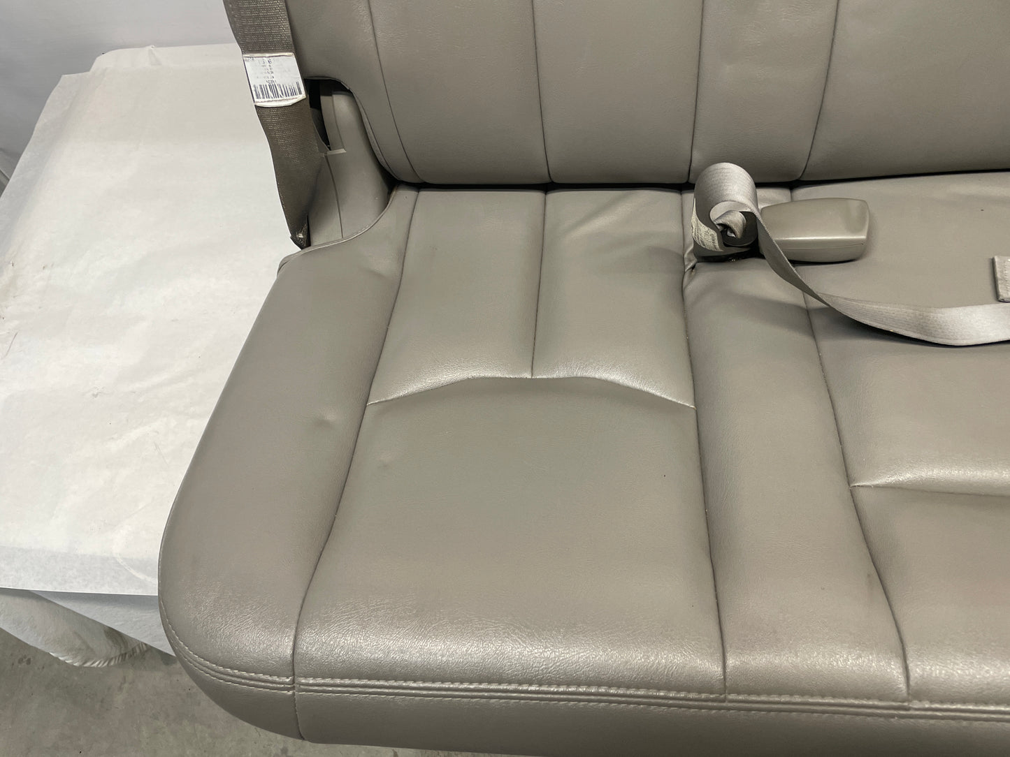 2003 Chevy Suburban Seats 3rd Row Bench Gray Grey Leather OEM - Day's Parts Yard