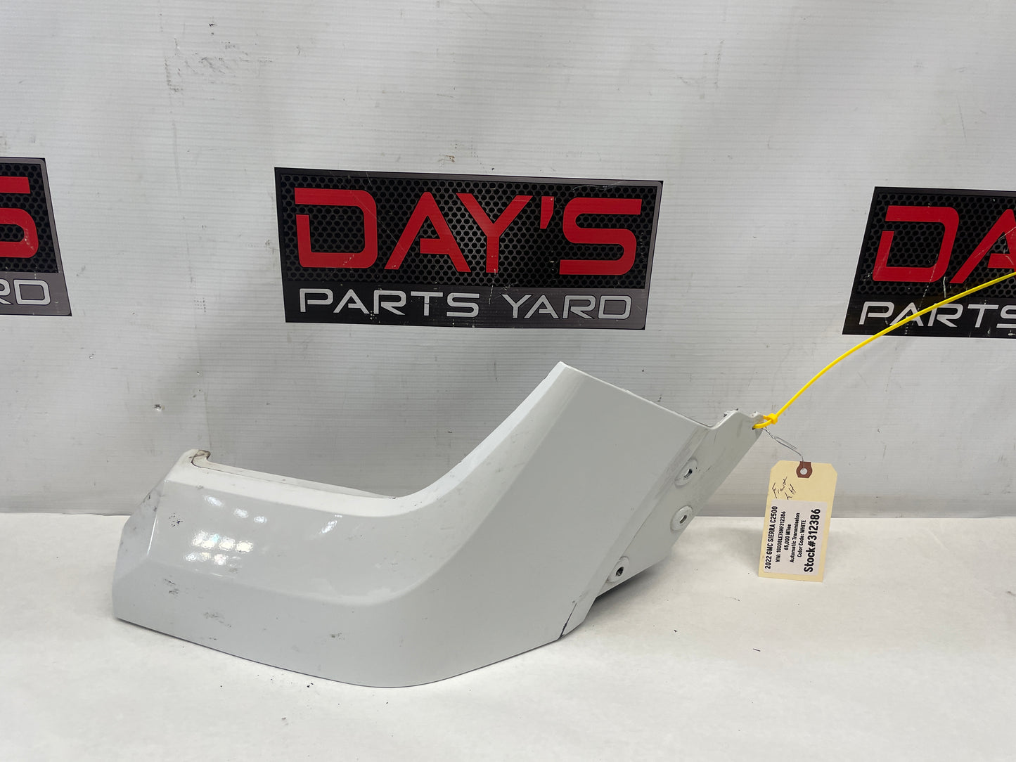 2022 GMC Sierra C2500 LH Driver Front Bumper Fender Filler Outer Trim Panel OEM - Day's Parts Yard