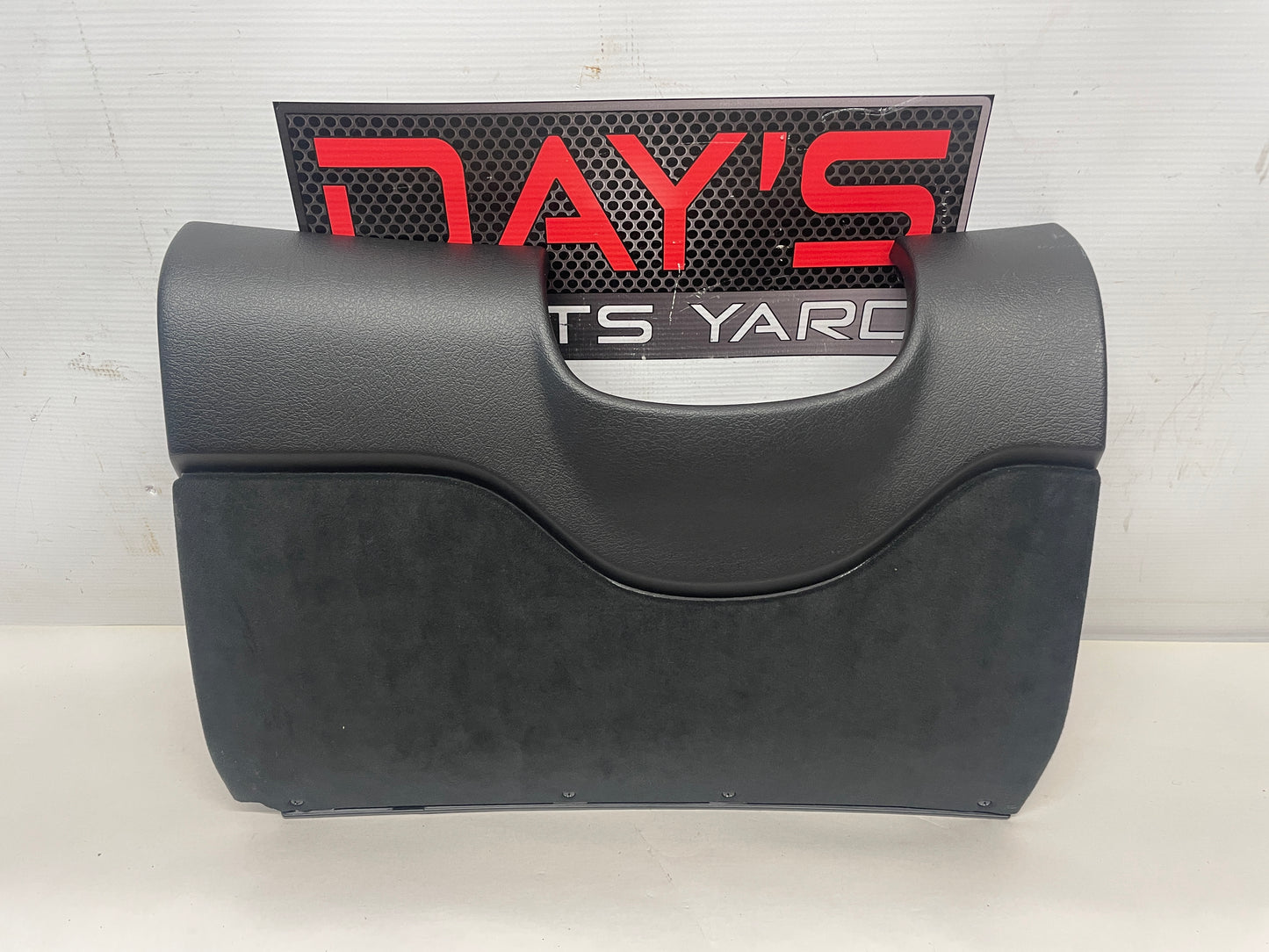 2004 Pontiac GTO Black Suede Knee Bolster Fuse Cover OEM - Day's Parts Yard