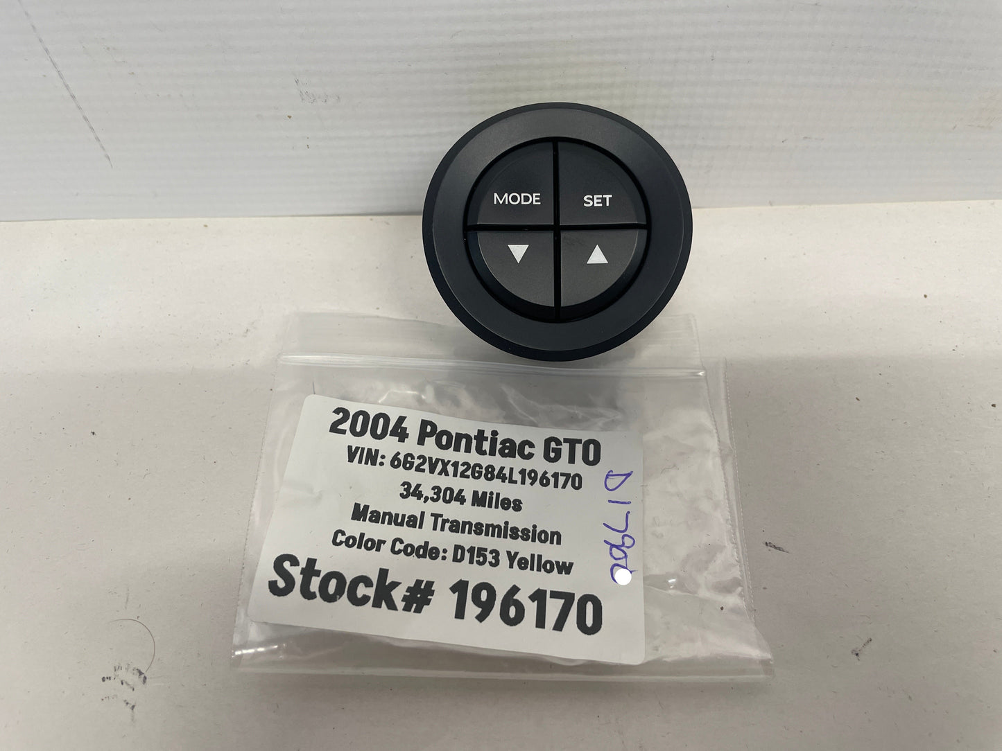 2004 Pontiac GTO Mod Set Dash Selector Control Switch OEM - Day's Parts Yard