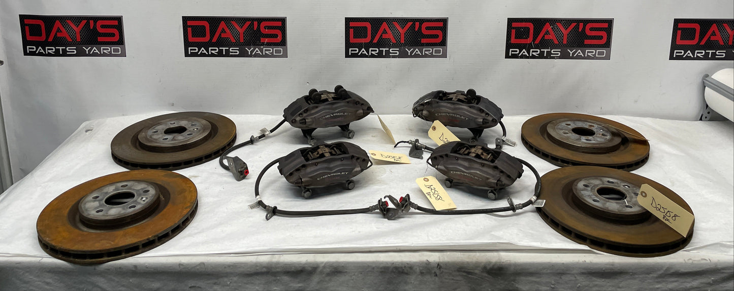 2015 Chevy Camaro SS Brembo Brake Calipers Fronts & Rears w/ Rotors OEM - Day's Parts Yard