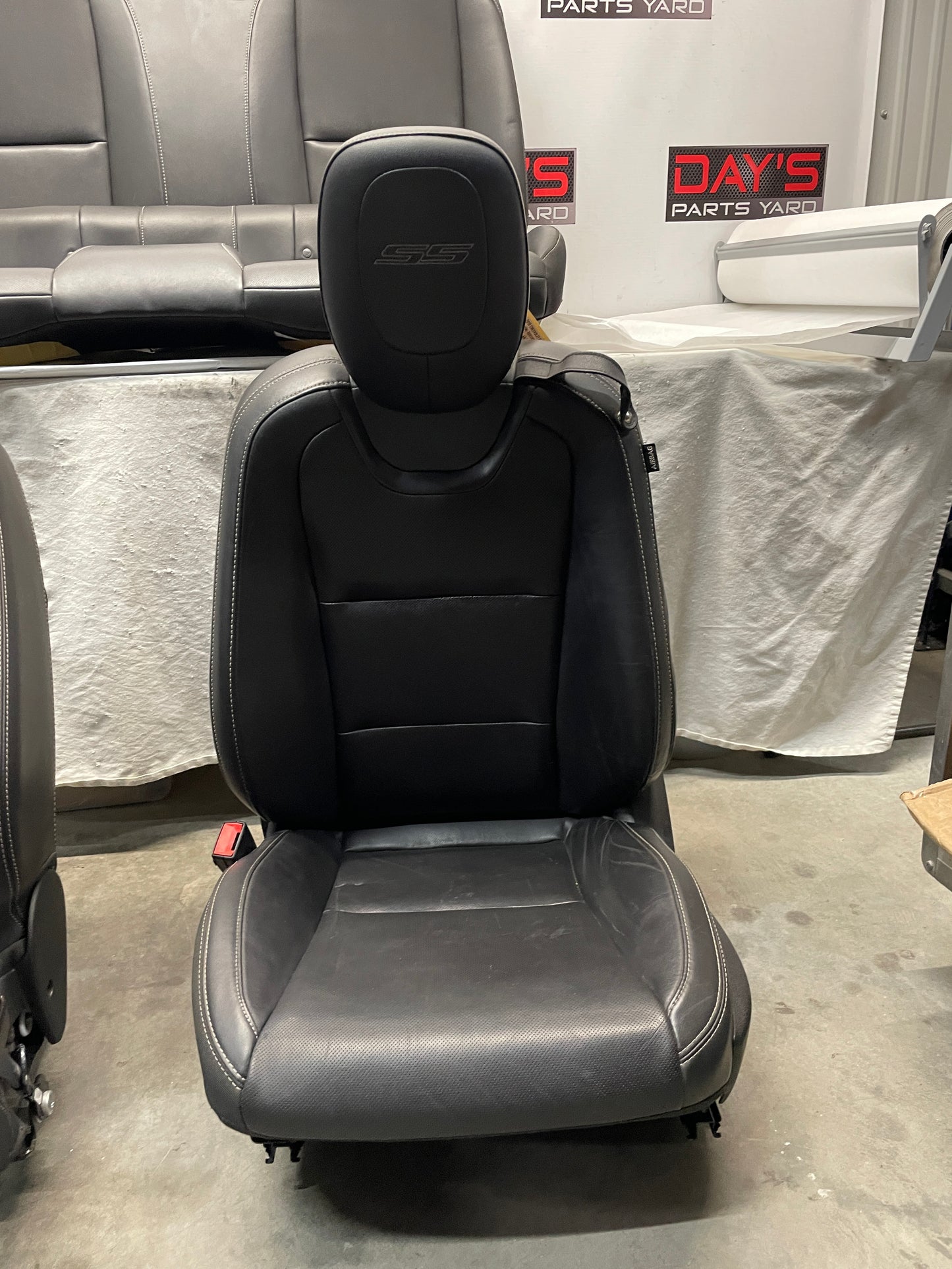 2015 Chevy Camaro SS Seats Front and Rears Black Leather OEM - Day's Parts Yard