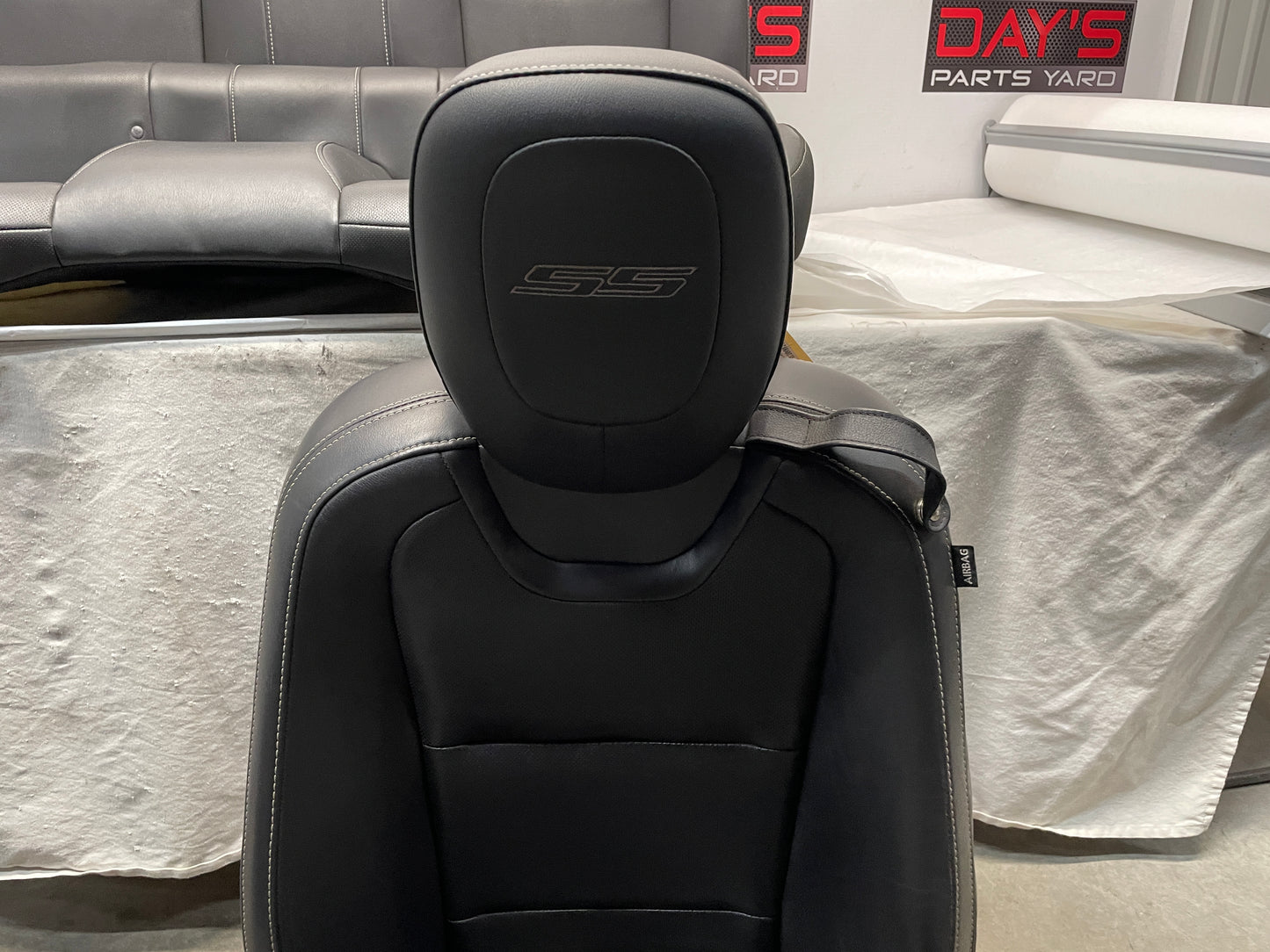 2015 Chevy Camaro SS Seats Front and Rears Black Leather OEM - Day's Parts Yard