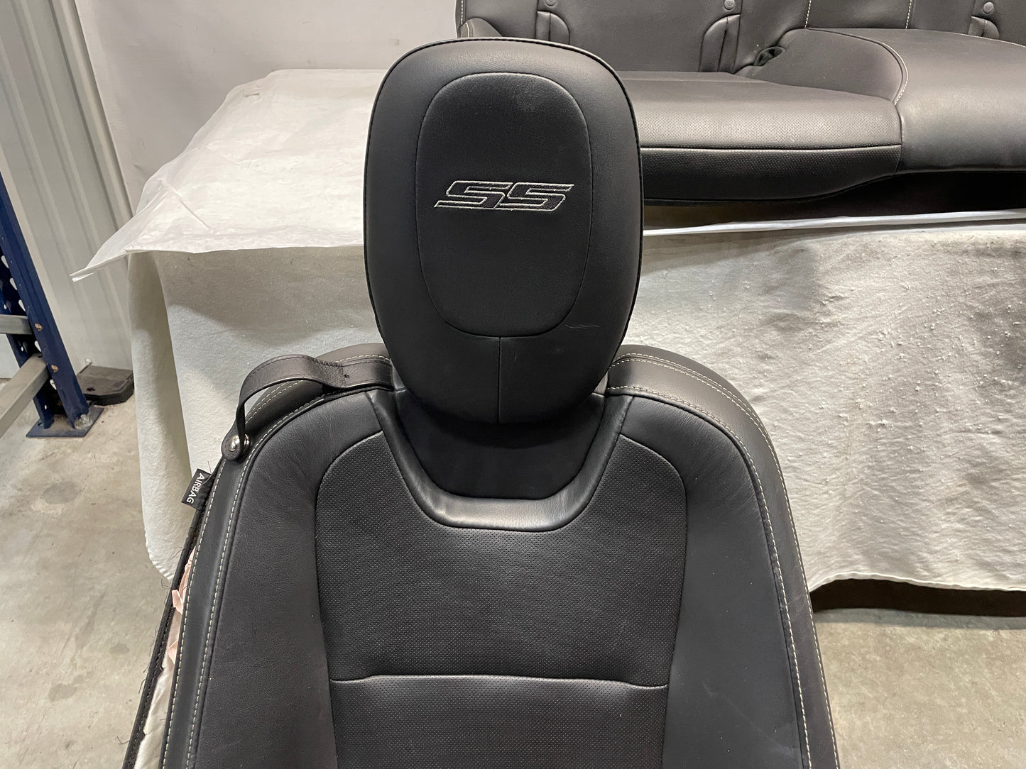 2015 Chevy Camaro SS Seats Front and Rears Black Leather OEM - Day's Parts Yard