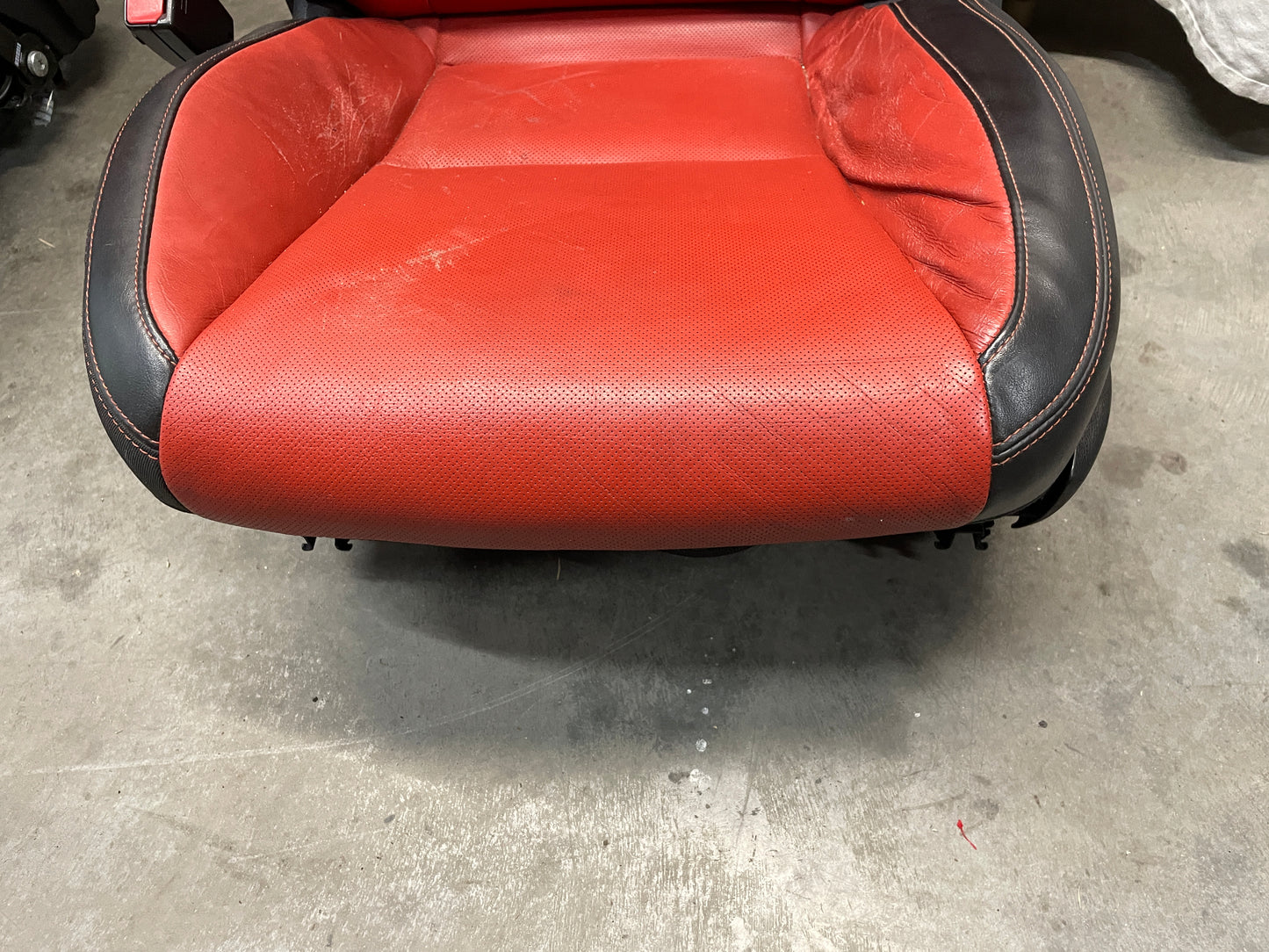 2010 Chevy Camaro SS Seats Fronts and Rears Black and Orange Leather OEM - Day's Parts Yard