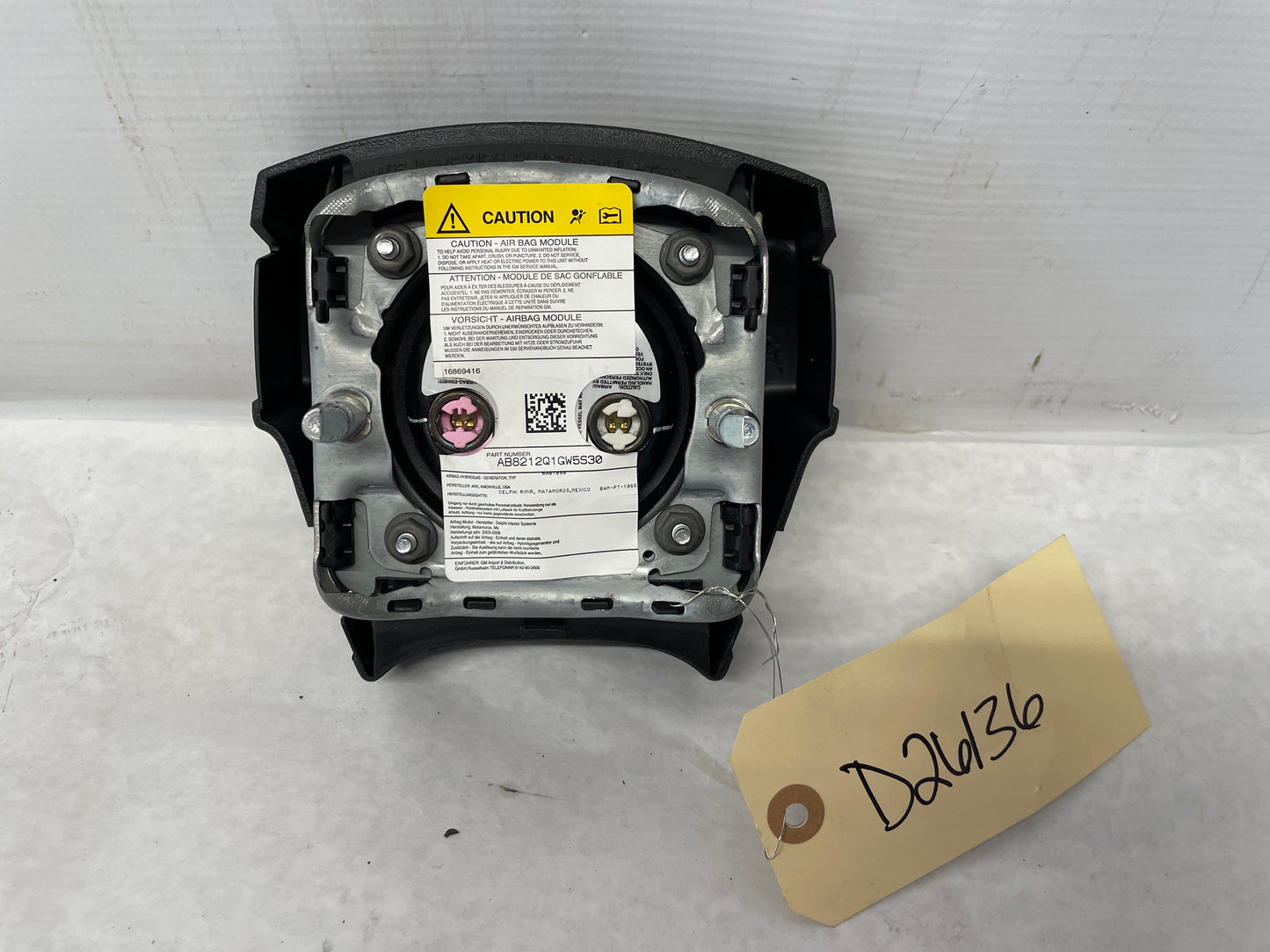 2005 Chevy Avalanche Steering Wheel Airbag Air Bag OEM - Day's Parts Yard