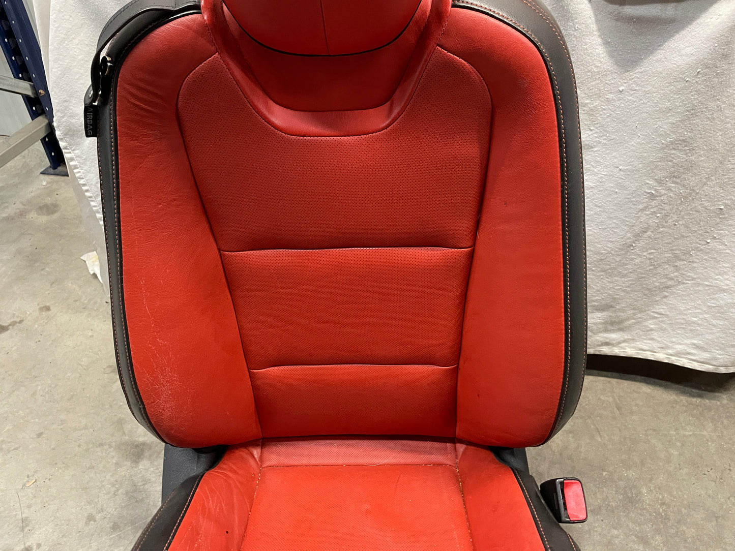 2010 Chevy Camaro SS Seats Fronts and Rears Black and Orange Leather OEM - Day's Parts Yard
