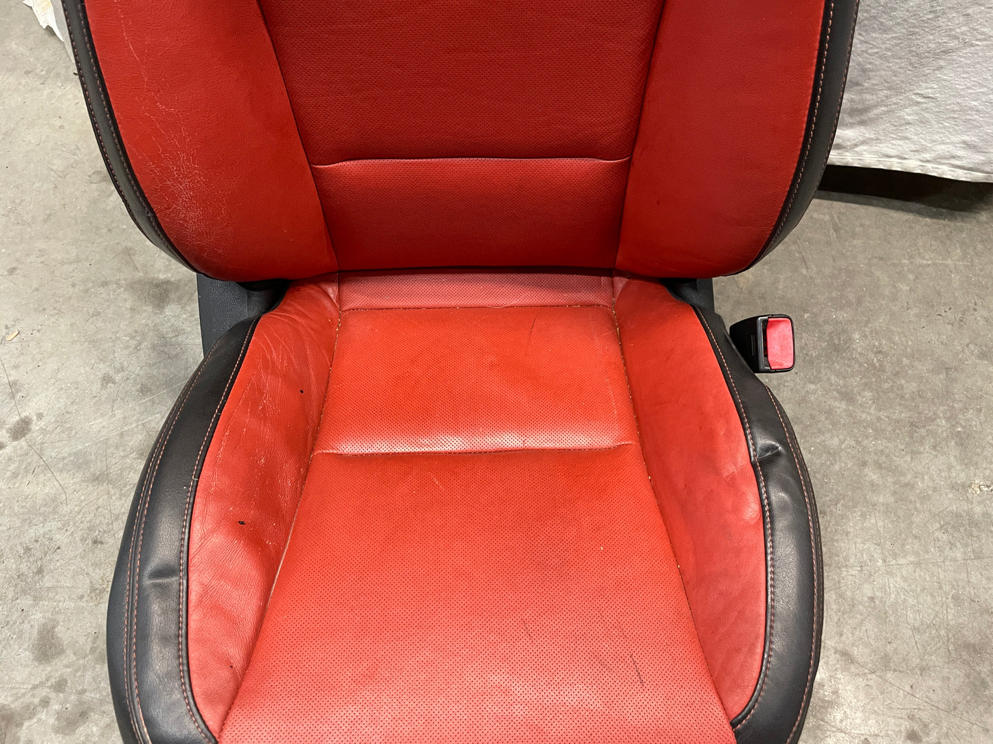 2010 Chevy Camaro SS Seats Fronts and Rears Black and Orange Leather OEM - Day's Parts Yard