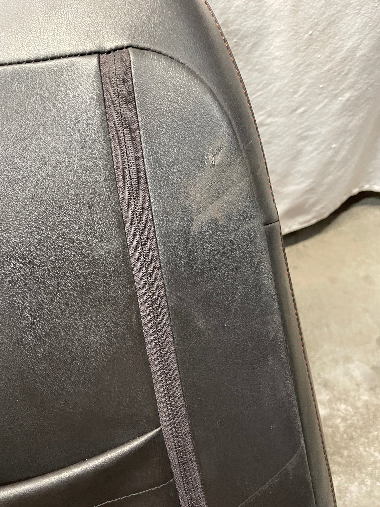 2010 Chevy Camaro SS Seats Fronts and Rears Black and Orange Leather OEM - Day's Parts Yard
