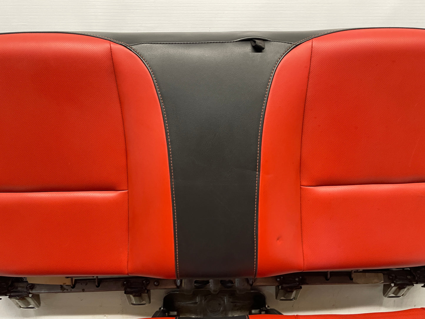 2010 Chevy Camaro SS Seats Fronts and Rears Black and Orange Leather OEM - Day's Parts Yard