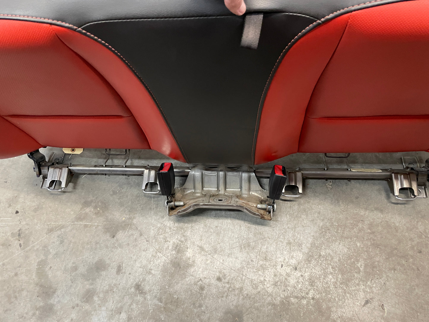 2010 Chevy Camaro SS Seats Fronts and Rears Black and Orange Leather OEM - Day's Parts Yard